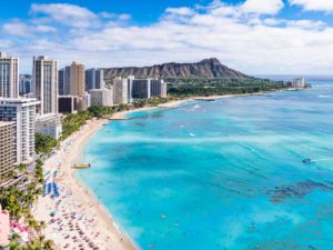 aerial view of honolulu
