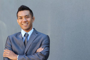Confident modern business man